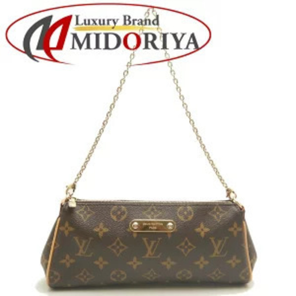 Louis Vuitton Monogram Eva Shoulder Bag Canvas Leather Brown